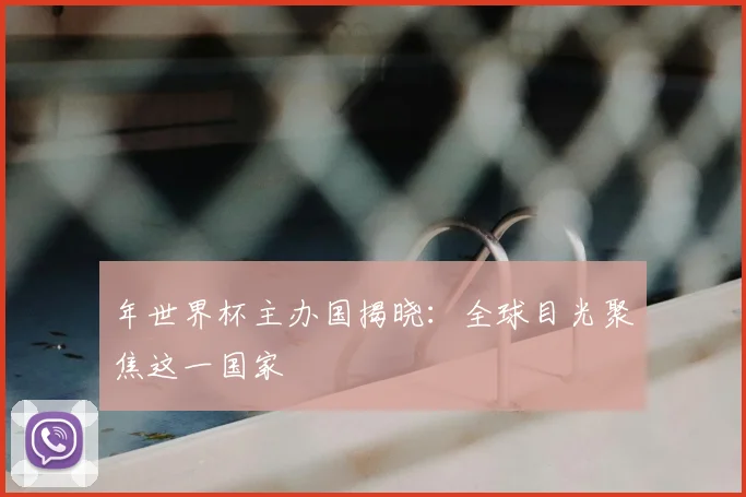 年世界杯主办国揭晓:全球目光聚焦这一国家